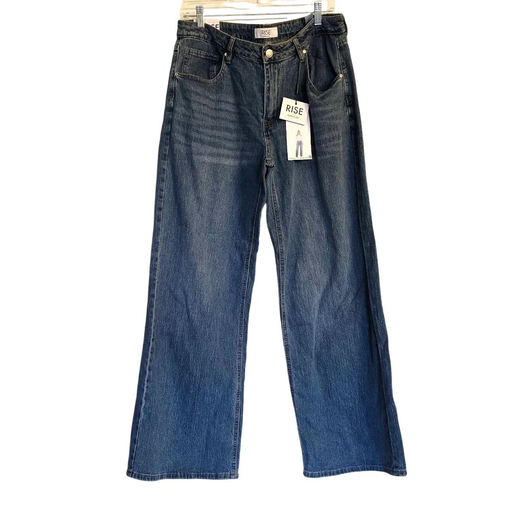Rise‎ Supply Jeans size 15 Medium Wash Straight Leg High Rise nwt